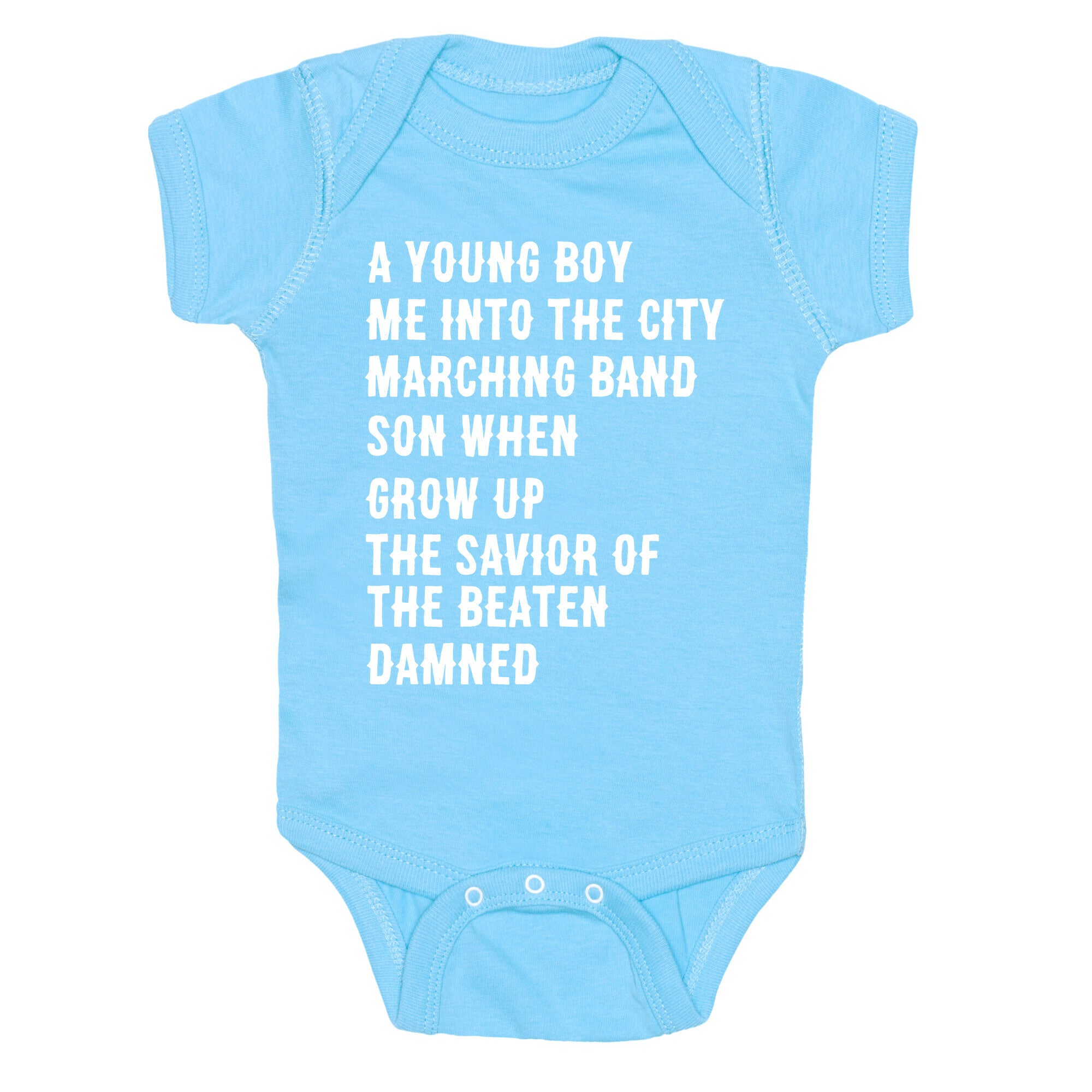 When I Was a Young Boy (1 of 2 pair) Baby One Piece